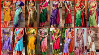 quotNew Pattu Saree Styles 2024 Elegant and Trendy Picksquot trending pattusarees saree style [upl. by Macfadyn]