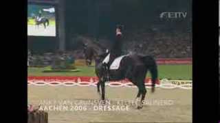 Anky Van Grunsven Dressage  Jeux Equestres Mondiaux Aachen 2006 [upl. by Noyar]