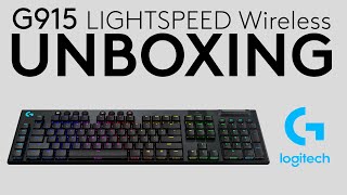 Logitech G915 LIGHTSPEED Wireless Keyboard UNBOXING [upl. by Lena]