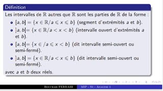 Analyse 1 S1 mip partie 8 [upl. by Frasco]