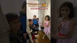 Halloween 🎃 tricktreating in our apartment trickortreating trickortreat trickortreats kidsfun [upl. by Fu172]