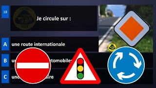 2024 permis de conduire théorique belgique ✅ 50 Questions  examen code de la route test 3 [upl. by Brindell]