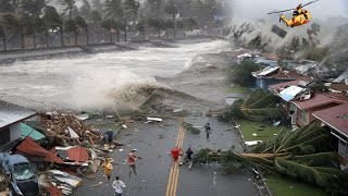 Isabela Philippines now Typhoon Nika destroys houses and uproots trees with destructive winds [upl. by Perce]