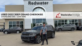 Used 2022 Jeep Grand Cherokee Overland 4x4  Low KMs  Stock  P1615  Redwater Dodge [upl. by Bigford]