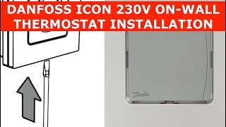 Icon 230V Display Danfoss Thermostat Installation [upl. by Yodlem]