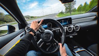 2023 MercedesBenz A Class  A180 AMG Line  POV Test Drive 4K [upl. by Aivuy273]