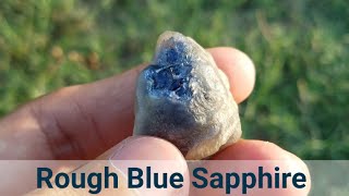 Rough Blue Sapphire from Afghanistan  Corundum  Neelam Stone  افغانستان نیلم [upl. by Packer892]