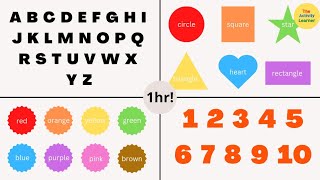 Ultimate Preschool Learning Video  Letters Colors Numbers amp More  Educational Video for Toddlers [upl. by Eiralam]