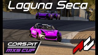 Assetto Corsa MX5 Cup  Laguna Seca  World Sim Series [upl. by Nnaes610]