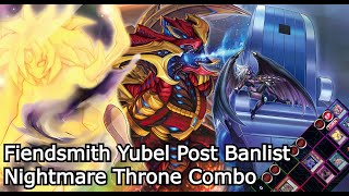 Yubel Nightmare Throne Combo Post Banlist [upl. by Mercola991]