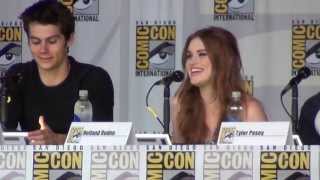 quotWhat was it like to kiss Dylan OBrianquot at the Teen Wolf panel SDCC 2013 [upl. by Adis]