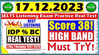 IELTS LISTENING PRACTICE TEST 2023 WITH ANSWERS  17122023 [upl. by Atirb975]