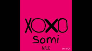 JEON SOMI XOXO Lyrics 전소미 XOXO 가사 Male Cover [upl. by Christalle]