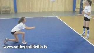 Beginner volleyball How to pass a volleyball [upl. by Tisbee21]