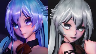 【MMD 4K】Romeo amp Cinderella X Mirishira ロミオとシンデレラ X ミリしら 【TDA Simple Black Miku】 [upl. by Leftwich]