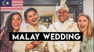 FOREIGNERS ATTEND MALAY WEDDING  Solemnisation Ceremony  Malaysia [upl. by Uahc]