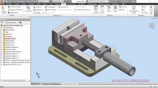 Bench Vise Clamping Morsa Autodesk Inventor Parte 01 de 06 [upl. by Renate842]