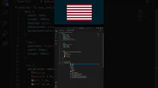 The United States Flag using HTML amp CSS [upl. by Dena]