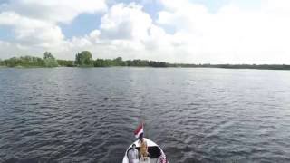 Sloep Varen Loosdrechtse Plassen bootje Escape 750 Sloep [upl. by Bekah90]