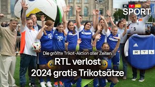 RTL verlost über 32000 Trikots an Sportvereine  EURO 2024  RTL Sport [upl. by Jemy]