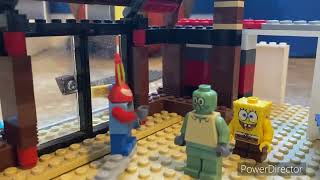 Lego SpongeBob grave shift opening Scene remake [upl. by Gerita]