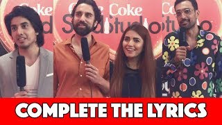 Complete The Lyrics with Momina Mustehsan Noori Ali Sethi amp Danyal Zafar  MangoBaaz [upl. by Aciretehs]