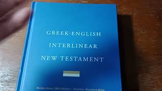 Bible Review Greek English Interlinear New Testament Bible CSB [upl. by Cartan912]