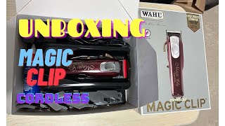 WAHL Magic Clip Cordless  UnBoxing [upl. by Eeleimaj]