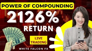 Power of Compounding  AntiMartingale Strategy  White Falcon Fx [upl. by Bertelli]