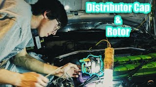 B18B1 Distributor Cap and Rotor Replacement Vlogmas [upl. by Alleuol]