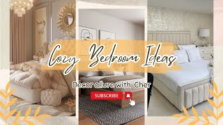 COZY BEDROOM IDEAS   INTERIOR DESIGNS PRIMARY BEDROOM interiordesign bedroomdecor bedroomidea [upl. by Naujat184]