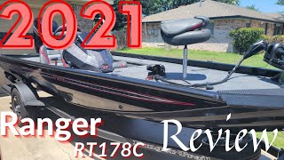 My First Bass Boat 2021 Ranger RT178C Review [upl. by Lesslie]