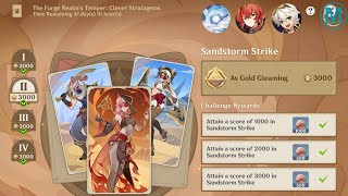 The Forge Realms Temper Clever Stratagems  Sandstorm Strike  Genshin Impact TCG [upl. by Eenoj]