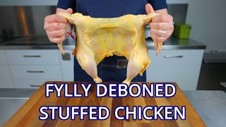 Fully deboned and stuffed chicken [upl. by Beckett]