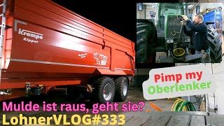 LohnerVLOG333 Pimp my Oberlenker Tuning vom Fendt 818 I Krampe Big Body 790 Muldenkipper am Haken [upl. by Cloots]