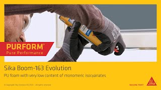 The Expanding Foam Sika Boom® 163 Evolution Purform® [upl. by Ahseikram]