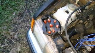 1990 Mercedes 300E distributor cap replacement [upl. by Laet]