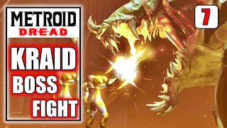 Metroid Dread  Kraid Boss Fight in Cataris  Gameplay Walkthrough Part 7 [upl. by Corrina]