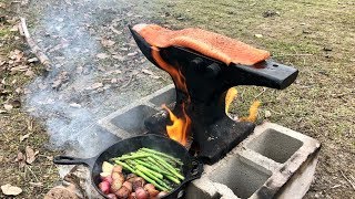 Cooking Salmon on Anvil [upl. by Lednik]