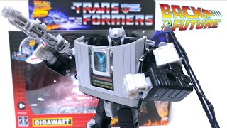 【バックトゥザフューチャー×トランスフォーマー】GIGAWATT デロリアンがロボに変形！ジゴワット？ギガワット？ヲタファの121レビュー  Transformers BTTF Gigawatt [upl. by Nroht]