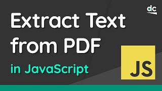 How to Extract Text from a PDF Document Using JavaScript amp Expressjs [upl. by Ilario]