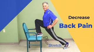 Top 3 Stretches for Spinal Stenosis Using A Chair Bench or Stairs [upl. by Enyawd964]