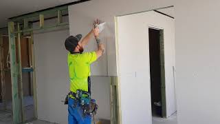 Aussie Construction Crew likes to do Drywall Fast [upl. by Armand233]