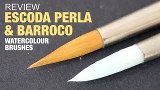 Review Escoda Perla and Barroco watercolour brushes [upl. by Ael580]