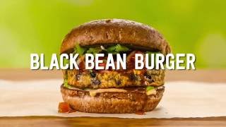 Wegmans Menu in Motion  Black Bean Burger [upl. by Aerdnahc]