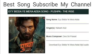 EYY BIDDA YE MERA ADDA SONG PUSHPA THE RISE [upl. by Hummel80]