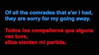 Ed Sheeran  The parting glass  Letra en español y en inglés en la pantalla [upl. by Aicilas78]