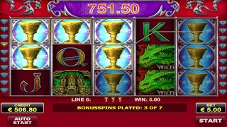 Big Win On Bonus Spin Dragons Kingdom Slot Machine [upl. by Kinimod894]