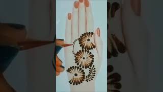 Beautiful 😍 mehandi design trick  shortsvideoeasy mehandi [upl. by Lienet719]