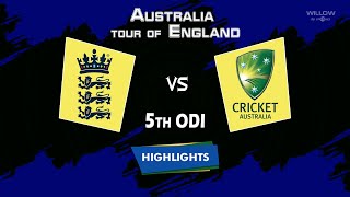 Highlights 5th ODI England vs Australia  5th ODI  ENG vs AUS [upl. by Ahsauqram]